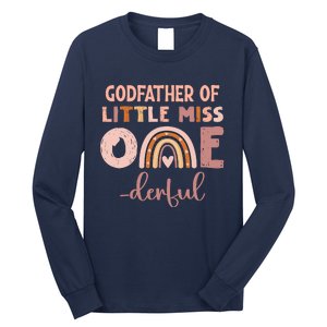 Boho Godfather Of Miss Onederful 1st Birthday Girl Cute Long Sleeve Shirt