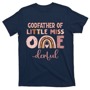 Boho Godfather Of Miss Onederful 1st Birthday Girl Cute T-Shirt