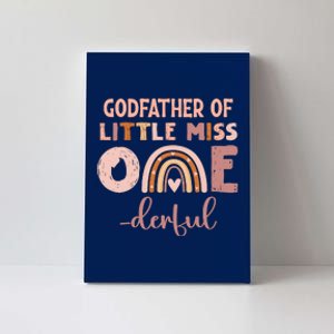 Boho Godfather Of Miss Onederful 1st Birthday Girl Cute Canvas