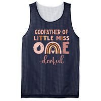 Boho Godfather Of Miss Onederful 1st Birthday Girl Cute Mesh Reversible Basketball Jersey Tank