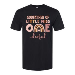 Boho Godfather Of Miss Onederful 1st Birthday Girl Cute Softstyle CVC T-Shirt