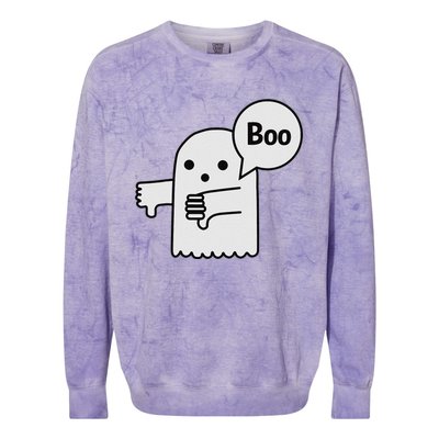 Boo Ghost Of Disapproval Colorblast Crewneck Sweatshirt