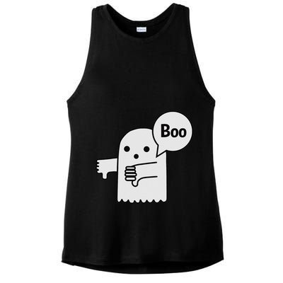 Boo Ghost Of Disapproval Ladies PosiCharge Tri-Blend Wicking Tank