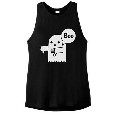 Boo Ghost Of Disapproval Ladies PosiCharge Tri-Blend Wicking Tank