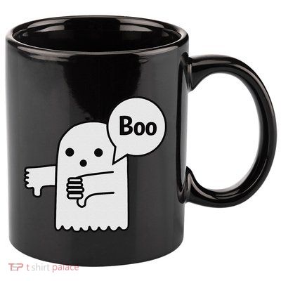 Boo Ghost Of Disapproval 11oz C Handle Ceramic Mug