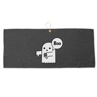Boo Ghost Of Disapproval Large Microfiber Waffle Golf Towel