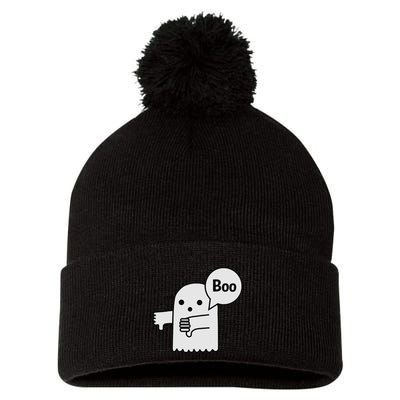 Boo Ghost Of Disapproval Pom Pom 12in Knit Beanie
