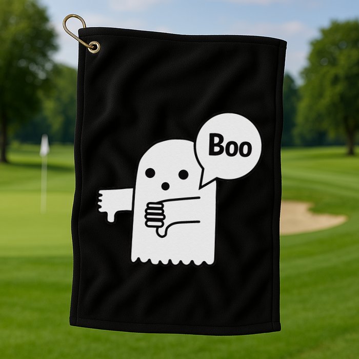 Boo Ghost Of Disapproval Golf Towel
