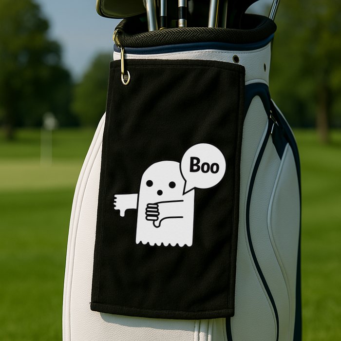 Boo Ghost Of Disapproval Golf Towel