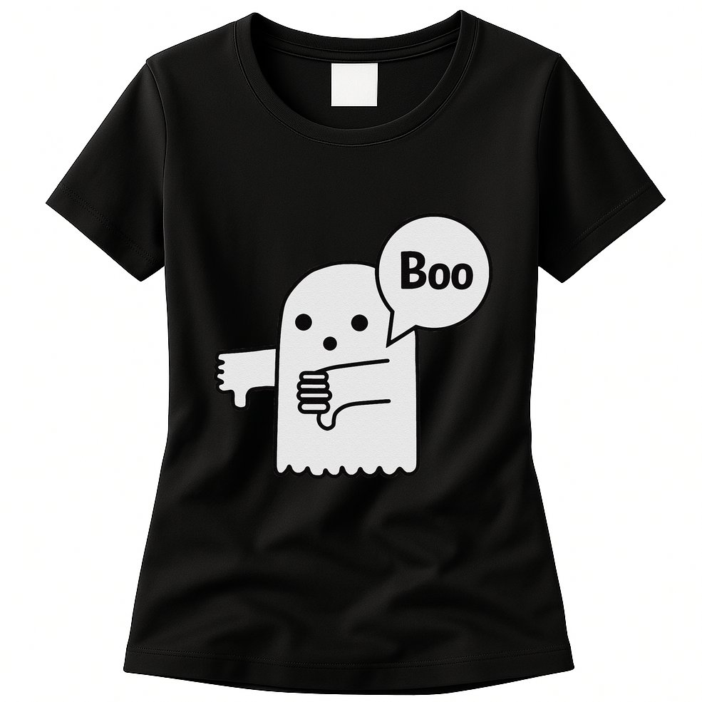 Boo Ghost Of Disapproval Womens T-Shirt