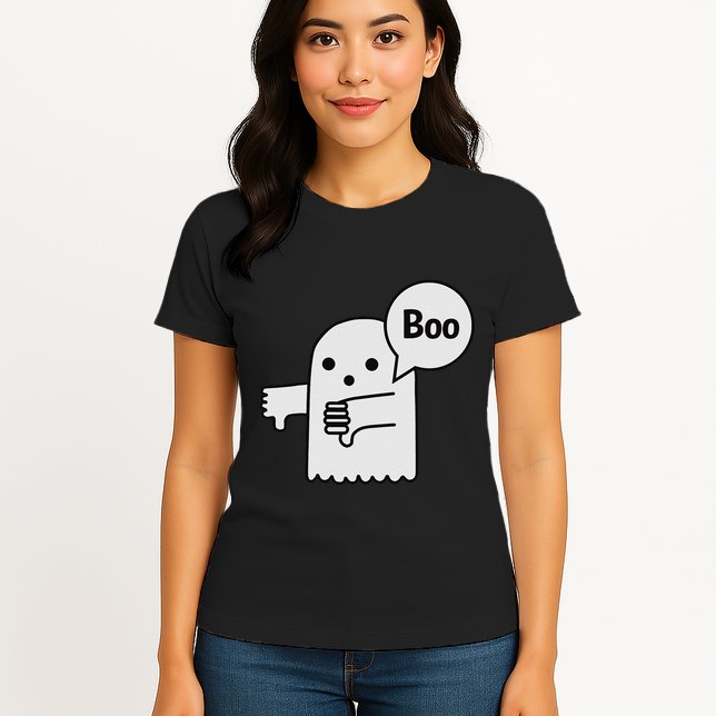 Boo Ghost Of Disapproval Womens T-Shirt