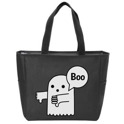 Boo Ghost Of Disapproval Zip Tote Bag
