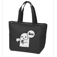 Boo Ghost Of Disapproval Zip Tote Bag