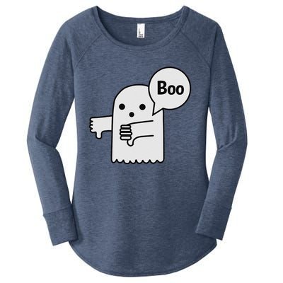 Boo Ghost Of Disapproval Women's Perfect Tri Tunic Long Sleeve Shirt