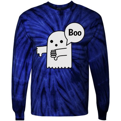 Boo Ghost Of Disapproval Tie-Dye Long Sleeve Shirt