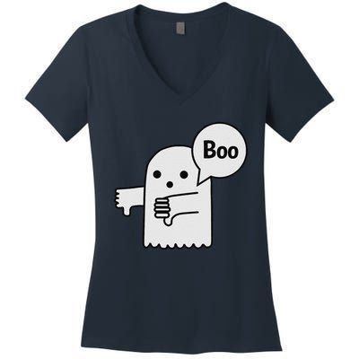 Boo Ghost Of Disapproval Women's V-Neck T-Shirt