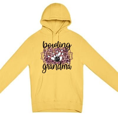 Bowling Grandma Of A Bowler Grandmother Meaningful Gift Premium Pullover Hoodie