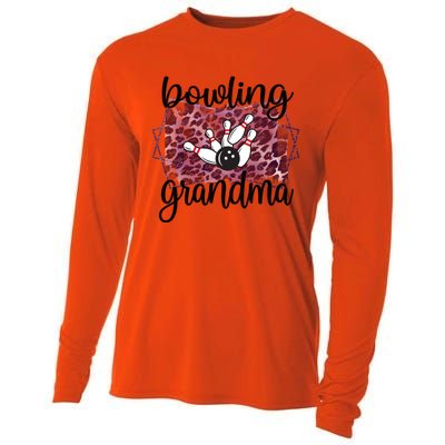 Bowling Grandma Of A Bowler Grandmother Meaningful Gift Cooling Performance Long Sleeve Crew