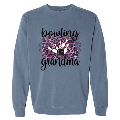 Bowling Grandma Of A Bowler Grandmother Meaningful Gift Garment-Dyed Sweatshirt