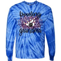 Bowling Grandma Of A Bowler Grandmother Meaningful Gift Tie-Dye Long Sleeve Shirt