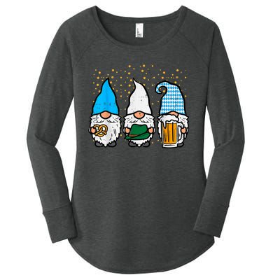 Bavarian Gnomes Octoberfest German Oktoberfest Women's Perfect Tri Tunic Long Sleeve Shirt