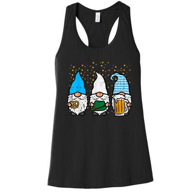 Bavarian Gnomes Octoberfest German Oktoberfest Women's Racerback Tank