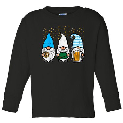 Bavarian Gnomes Octoberfest German Oktoberfest Toddler Long Sleeve Shirt