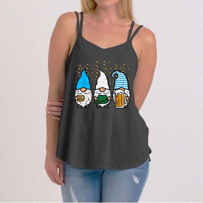 Bavarian Gnomes Octoberfest German Oktoberfest Women's Strappy Tank