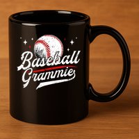 Baseball Grammie Of A Baseball Player Grammie  11oz C Handle Ceramic Mug