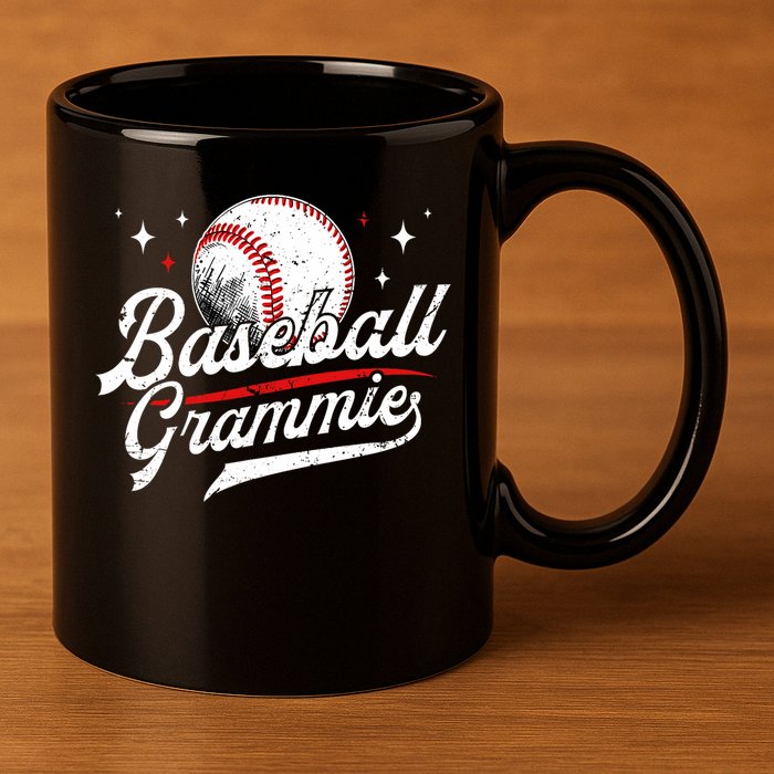 Baseball Grammie Of A Baseball Player Grammie  11oz C Handle Ceramic Mug