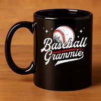 Baseball Grammie Of A Baseball Player Grammie  11oz C Handle Ceramic Mug