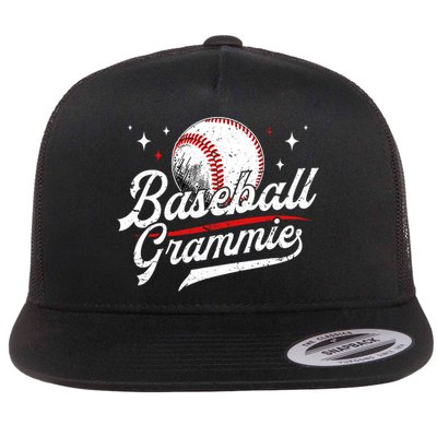 Baseball Grammie Of A Baseball Player Grammie  Flat Bill Trucker Hat