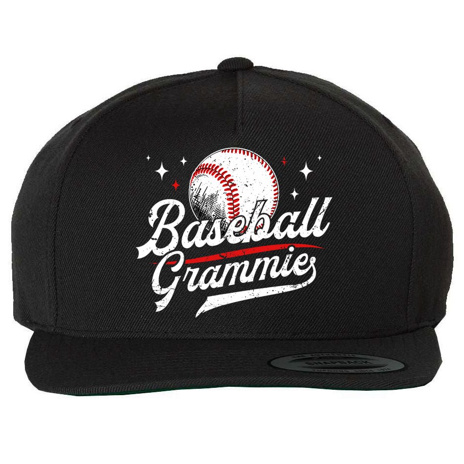 Baseball Grammie Of A Baseball Player Grammie  Wool Snapback Cap
