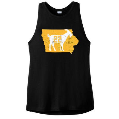 Basketball Greatest Of All Time Goat Ladies PosiCharge Tri-Blend Wicking Tank