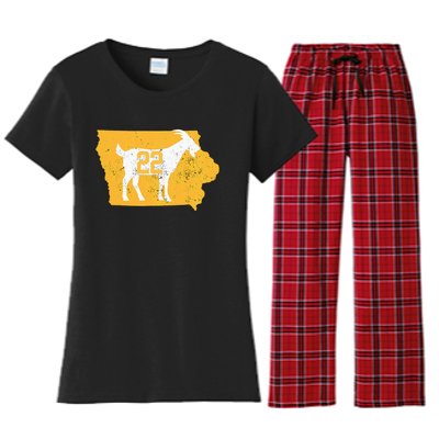 Basketball Greatest Of All Time Goat Women's Flannel Pajama Set