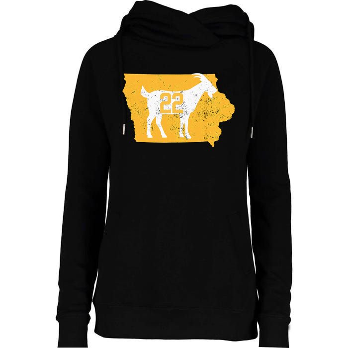 Basketball Greatest Of All Time Goat Womens Funnel Neck Pullover Hood