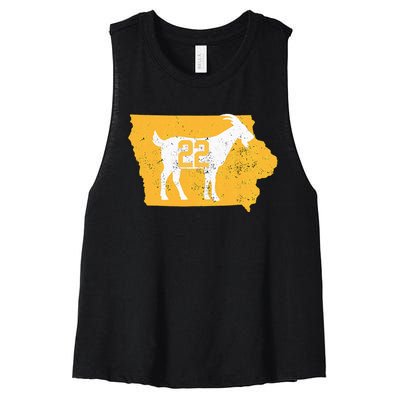 Basketball Greatest Of All Time Goat Women's Racerback Cropped Tank