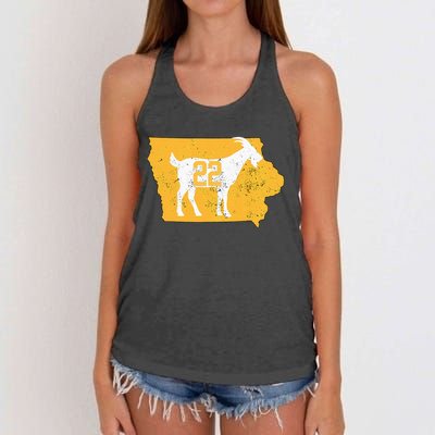 Basketball Greatest Of All Time Goat Women's Knotted Racerback Tank