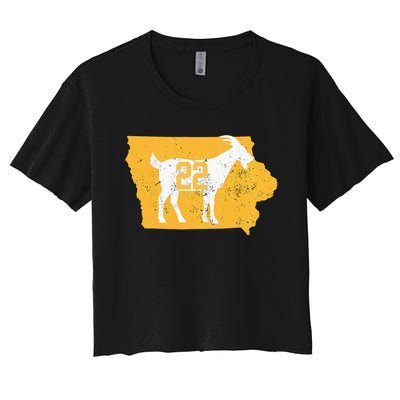 Basketball Greatest Of All Time Goat Women's Crop Top Tee