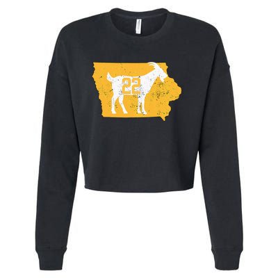 Basketball Greatest Of All Time Goat Cropped Pullover Crew