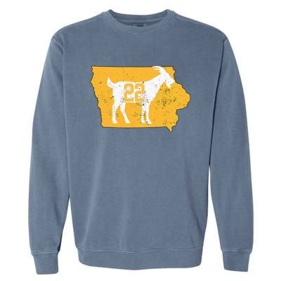 Basketball Greatest Of All Time Goat Garment-Dyed Sweatshirt