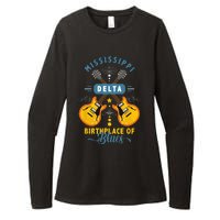 Blues Guitarist Or Rock Music Or Mississippi Delta Blues Womens CVC Long Sleeve Shirt