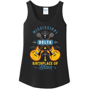 Blues Guitarist Or Rock Music Or Mississippi Delta Blues Ladies Essential Tank