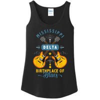 Blues Guitarist Or Rock Music Or Mississippi Delta Blues Ladies Essential Tank