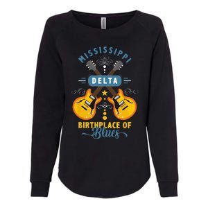 Blues Guitarist Or Rock Music Or Mississippi Delta Blues Womens California Wash Sweatshirt