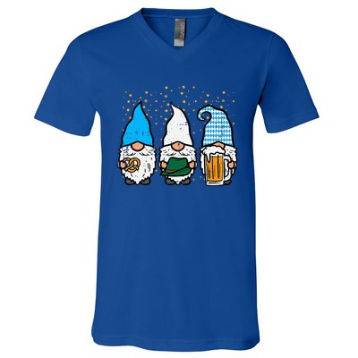 Bavarian Gnomes Octoberfest German Oktoberfest V-Neck T-Shirt