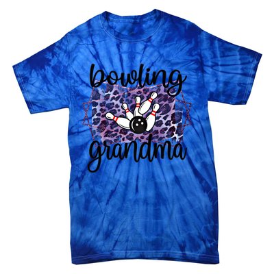 Bowling Grandma Of A Bowler Grandmother Gift Tie-Dye T-Shirt