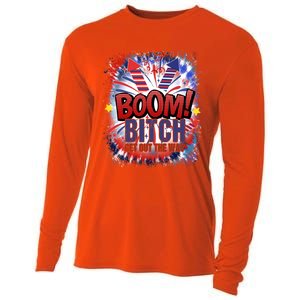 Bitch Get Out The Way Boom Firework 4th Of July Gift Cooling Performance Long Sleeve Crew