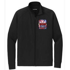 Bitch Get Out The Way Boom Firework 4th Of July Gift Stretch Full-Zip Cadet Jacket