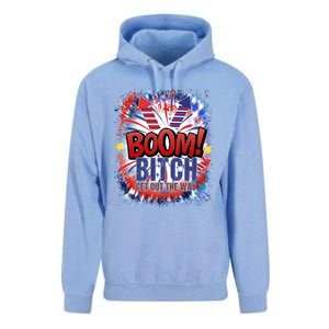 Bitch Get Out The Way Boom Firework 4th Of July Gift Unisex Surf Hoodie